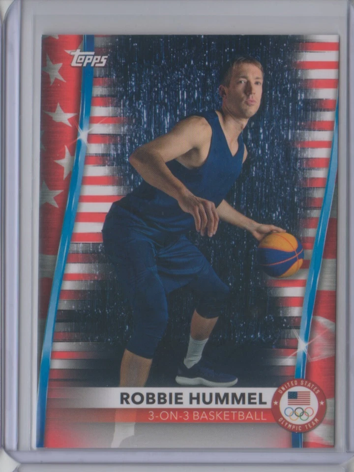 2021 Topps U.S. Olympic Team Flag #16 Robbie Hummel /299 Red White Blue Flat S/H - Image 1 of 1