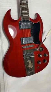 Nueva Guitarra Eléctrica Color Rojo Crema Herrajes Dorados Cuerpo Caoba 6 Cuerdas - Imagen 1 de 13