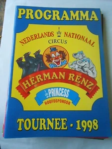 Programme Circo Cirque Circus Herman Renz Princess 1998 - Picture 1 of 1