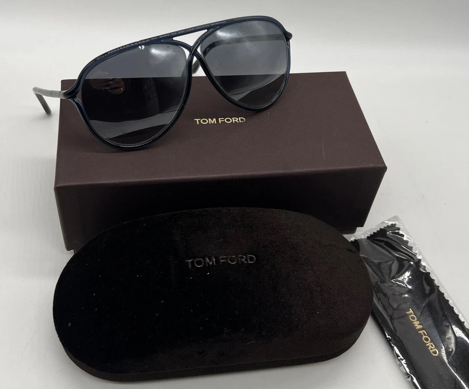 Gafas de sol Tom Ford TF 206 50B Maximillion azul degradado con caja y estuche Foto 1 de 4