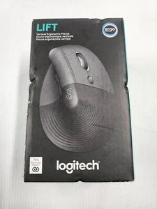 **NEU VERSIEGELT** Logitech Lift Vertikale Ergonomische Maus Kabellos Bluetooth - Schwarz - Bild 1 von 4