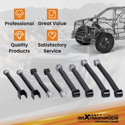 Juego completo de brazos de control ajustables elevación de 0-6" para Jeep Wrangler JK 2007 2008-2018 Foto 1 de 4