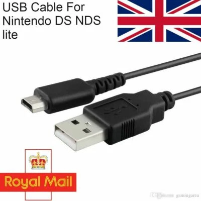 USB Charging Power Charger Cable Lead Cord For Nintendo DS Lite NDSL DSL  UK 1M - Image 1 of 3