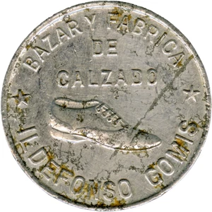 ☆ SPAIN ☆ ADVERTISING TOKEN ☆ BAZAR CALZADO • ILDEFONSO GOMIS • VALENCIA ☆D8733 - Bild 1 von 8