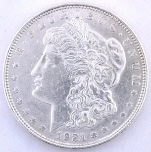 1921P $1 UNCIRCULATED  Morgan Silver Dollar HGC45 - Picture 1 of 2