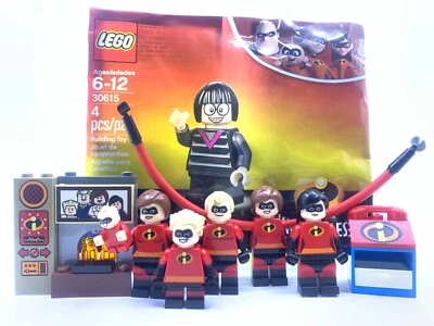 Lego The Incredibles 7x Minifigures Elastigirl Dash Violet Jack-Jack Parr - New - Image 1 of 4