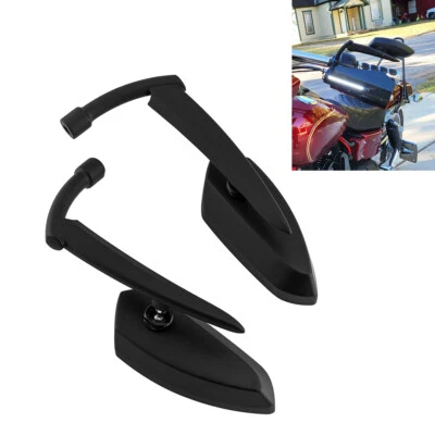 Espejos retrovisores negros para Harley Softail Road King Street Glide Sportster 1200 Foto 1 de 4