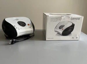 LENCO SCD-24 WHITE STEREO FM RADIO CD PLAYER - Bild 1 von 12