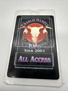 Original Charlie Daniels Band ALL ACCESS 2001 Tour laminierter Backstage-Pass - Bild 1 von 2