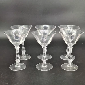 6er Set Cambridge Klar Champagner Sherbet Gläser Stielgläser - Bild 1 von 7
