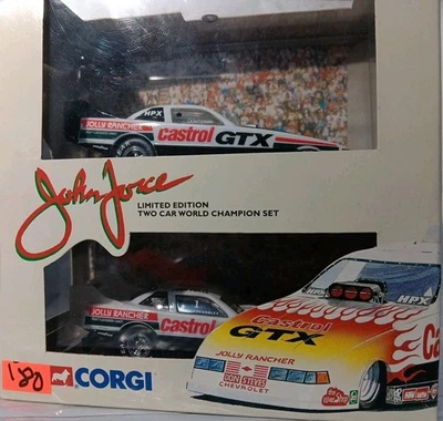 1995 Corgi John Force 2 Car World Champion Funny Car Set Castrol GTX  - Image 1 of 4
