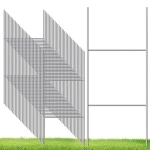 30 Pack H Frame Yard Sign Stakes, 16.5" x 7" Metal Wire Stake, Heavy Duty Law... - Picture 1 of 8