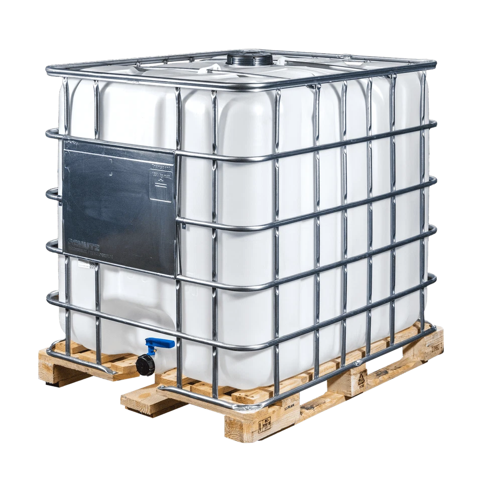 IBC-Container 1000l neuem Innenbehälter auf Holzpalette Wassertank Regentank - Bild 1 von 1