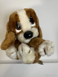 Vintage 1980 Sad Sam Jr Bassett Hound Puppy Dog Applause 6" Plush Stuffed Animal - Picture 1 of 5