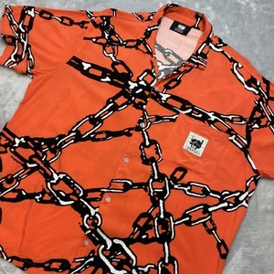 Camisa G59 Records Suicideboys Chains AOP Para Hombres M Naranja Manga Corta Hip Hop - Imagen 1 de 10