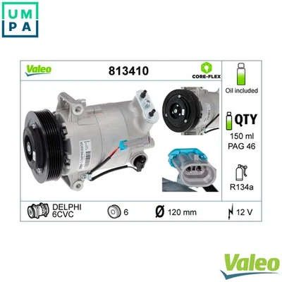 COMPRESSOR AIR CONDITIONING 813410 FOR VAUXHALL ASTRA/Mk/VI OPEL INSIGNIA 1.4L - Image 1 of 4