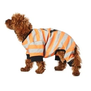 HOTEL DOGGY NWT Pumpkin Spooky Halloween Bone Candy Shirt Jacket Jumpsuit M - Picture 1 of 6