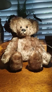 the french bear co. ned 11" 6/500 Mohair Schuh Knopfaugen - Bild 1 von 1