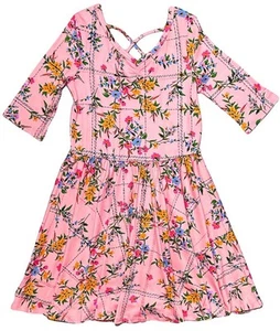 Dot Dot Smile Ballerina Twirl Dress Pink Floral Flowers New 5/6 - Picture 1 of 1
