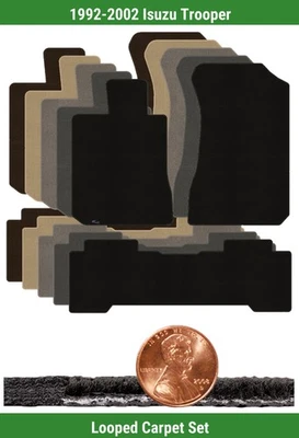 定制经典环形地毯垫套装适用于 1992 - 2002 年五十铃部队 (3 件) #T8D — 第 1/4 张图片