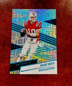 2025 Panini Revolution Drake Maye Levels #48 Patriots /499 Blue Parallel - Picture 1 of 3