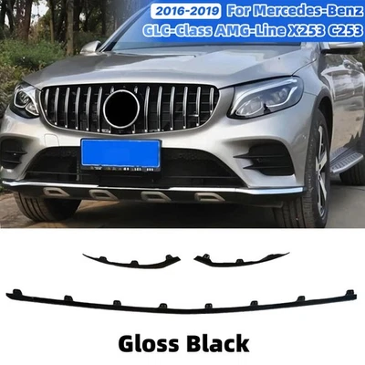 Frontspoiler Schwarz Für Mercedes-Benz GLC-Klasse AMG-Line X253 C253 2016-2019 - Bild 1 von 4