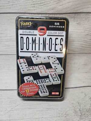BRAND NEW Dominoes w/ Double 9 Color Dot - 2003 Fundex Games - Vintage - Image 1 of 4