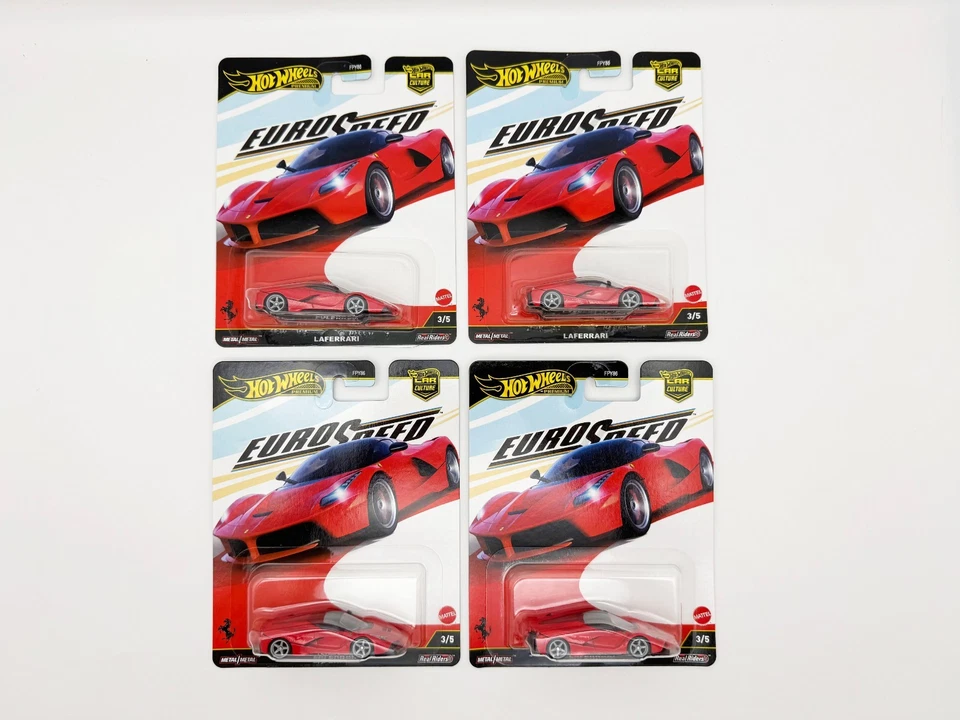 Hot Wheels Premium Car Culture Euro Speed 3/5 Ferrari LaFerrari JBK55 Mattel
