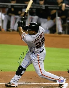 HECTOR SANCHEZ SIGNED AUTOGRAPHED 8x10 PHOTO SAN FRANCISCO GIANTS PSA/DNA - Picture 1 of 1