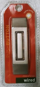  IQ America, Rectángulo, Iluminado, Metal, Botón Timbre, DP1234A, Nuevo - Imagen 1 de 4