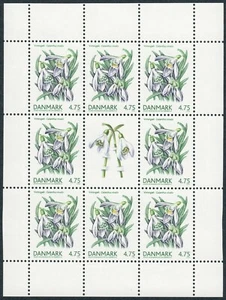 DÄNEMARK. 2006. 38 Kr. Frühlingsblumen, Kleinbogen, postfrisch (SM25) - Bild 1 von 1