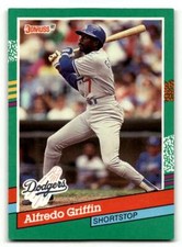 1991 Donruss #488 Alfredo Griffin    Los Angeles Dodgers Baseball Cards ID:55289