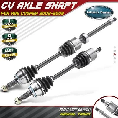 2x Conjunto de eje CV delantero izquierdo y derecho para Mini Cooper 02-08 manual sobrealimentado Foto 1 de 4