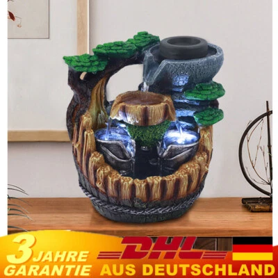 Indoor fountain with LED table fountain table lamp table decoration decoration water fountain - Image 1 of 4