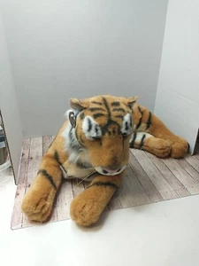 Plush Tiger 28" 1980's The Westcliff Collection Korean Laying Down Vintage - Picture 1 of 14