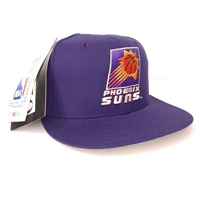 Vintage 90s Phoenix Suns NBA New Era Hat Fitted 7 Pro Model 5950 Wool USA - Image 1 of 4