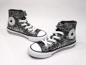 Converse CTAS 1V Black/Egret Girl's High Top Sneakers-Assorted Sizes NWB A11116C - Picture 1 of 7