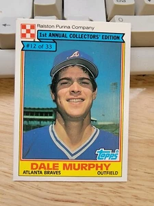 1984 RALSTON PURINA DALE MURPHY #12 BRAVES - Picture 1 of 2