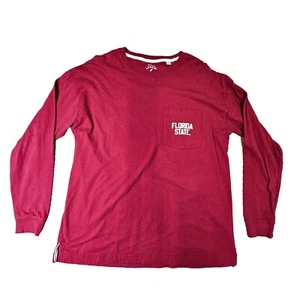 Florida State Noles Original League Adult Long Sleeve T-Shirt Medium Red N1a - Picture 1 of 12