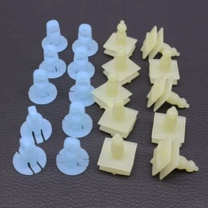 10Sets For Nissan Rocker & Door Trim Panel Grommet 76848-ED000 & Clip - Foto 1 di 4