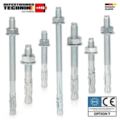 Schwerlastanker ETA Verzinkt Stahl M8 - M20 Bolzenanker Schwerlastdübel - Bild 1 von 4