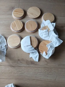 9x Aufbewahrungs Dosen mit Holzdeckel IKEA - Bild 1 von 4