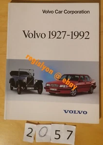 VOLVO 1927 - 1992 Historique 65 ans + Gamme Prospectus 94 pages Fr - Picture 1 of 11