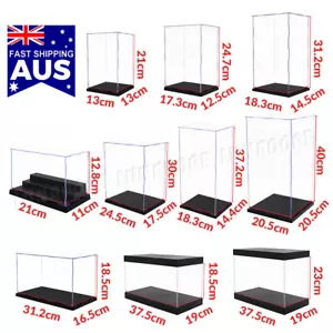 Acrylic Display Case Clear Box Dustproof Large Self-Install Cars Trucks 40cmH AU - Picture 1 of 32