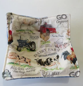 Mikrowellenschüssel Cozy Wende Bauernhof Suppenschüssel oder Eis Cozy - Bild 1 von 4
