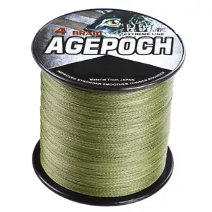 Agepoch 100M-2000M Esercito Verde 10LB-300LB Dynema Linea di pesca intrecciata - Imagen 1 de 10