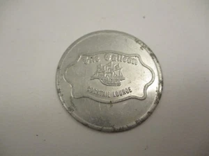 Vintage Aluminum Trade Token Galleon Cocktail Lounge Sheraton Inn Shreveport - Picture 1 of 3
