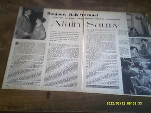 ORIGINAL DOKUMENT 1966 PRESSE ALAIN SAURY BONJOUR BOB MORANE - Bild 1 von 3