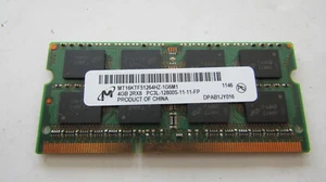 Micron 4GB PC3L-12800S DDR3 SODIMM Laptop Memory RAM MT16KTF51264HZ-1G6M1 -Works - Picture 1 of 4