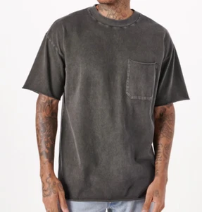 New Abercrombie Essential Oversized Long Length Pocket Tee Shirt Size XL - Picture 1 of 6